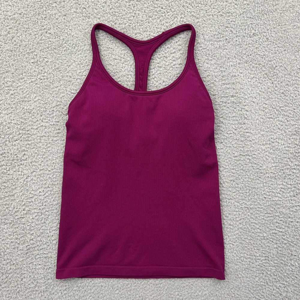 Athleta Renew Racerback Tank Top Magenta Athletic Athleisure Women's Medium